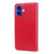 iPhone 17 Rose Embossed Flip PU Leather Phone Case - Red