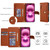 iPhone 17 Seven Card Slots Zipper Wallet Leather Phone Case with Lanyard - Brown
