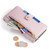 iPhone 17 Sheep Texture Cross-body Zipper Wallet Leather Phone Case - Pink