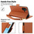 iPhone 17 Side Buckle RFID Anti-theft Leather Phone Case - Brown