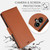 iPhone 17 Side Buckle RFID Anti-theft Leather Phone Case - Brown