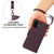 iPhone 17 Side Buckle RFID Anti-theft Leather Phone Case - Dark Purple