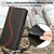 iPhone 17 Side Buckle S Curve Leather Phone Case - Black