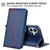 iPhone 17 Side Buckle S Curve Leather Phone Case - Blue