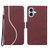 iPhone 17 Side Buckle S Curve Leather Phone Case - Red