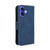 iPhone 17 Skin Feel Calf Texture Card Slots Leather Phone Case - Blue