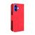 iPhone 17 Skin Feel Calf Texture Card Slots Leather Phone Case - Red