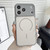 iPhone 17 Skin Feel Color Blocking Cooling Magnetic Phone Case - Beige
