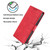 iPhone 17 Skin Feel Crocodile Magnetic Clasp Leather Phone Case - Red