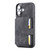 iPhone 17 Skin Feel Dream RFID Anti-theft PU Card Bag Phone Case - Black