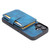 iPhone 17 Skin Feel Dream RFID Anti-theft PU Card Bag Phone Case - Peacock Blue