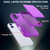 iPhone 17 Skin Feel PC Hybrid TPU Horizontal Hidden Mirror Card Bag Phone Case - Dark Purple
