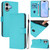 iPhone 17 Skin Feel Solid Color Leather Phone Case with Lanyard - Lake Blue