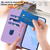 iPhone 17 Skin Feel Solid Color Leather Phone Case with Lanyard - Lavender Purple
