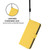 iPhone 17 Skin Feel Solid Color Leather Phone Case with Lanyard - Lemon Yellow
