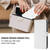 iPhone 17 Skin Feel Solid Color Leather Phone Case with Lanyard - White
