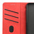 iPhone 17 Skin Feel Splicing Leather Phone Case - Red