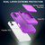 iPhone 17 Skin Feel TPU Hidden Mirror Card Bag Phone Case with Stand - Dark Purple