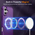 iPhone 17 Skin-Feel Rotary Damping Bracket MagSafe Phone Case - Purple