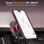 iPhone 17 Skin-Feel Rotary Damping Bracket MagSafe Phone Case - Wine Red