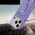 iPhone 17 Sliding Camshield Magnetic Card Holder Silicone Phone Case with Lanyard - Light Purple