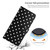 iPhone 17 Small Dots Pattern Vegan Leather Phone Case - Black