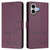 iPhone 17 Smile Embossing RFID Leather Phone Case - Violet