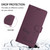 iPhone 17 Smile Embossing RFID Leather Phone Case - Violet
