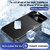 iPhone 17 Soft Armor Cooling Plain Leather Hybrid PC Phone Case - Grey