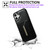 iPhone 17 Solid Color Metal Buckle Card Slots Bag Phone Case - Black