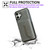 iPhone 17 Solid Color Metal Buckle Card Slots Bag Phone Case - Grey