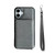 iPhone 17 Solid Color Zipper 11-Card Slots Bag Phone Case with Lanyard - Grey