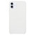iPhone 17 Solid Silicone Phone Case - White