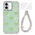 iPhone 17 Sparkling IMD Colorful Bow Phone Case with Bracelet - Glitter Light Green