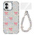 iPhone 17 Sparkling IMD Colorful Bow Phone Case with Bracelet - Love Transparent