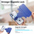 iPhone 17 Splitable Electroplated MagSafe RFID Anti-theft Leather Phone Case with Lens Film - Blue