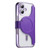 iPhone 17 Splitable Electroplated MagSafe RFID Anti-theft Leather Phone Case with Lens Film - Purple