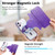 iPhone 17 Splitable Electroplated MagSafe RFID Anti-theft Leather Phone Case with Lens Film - Purple