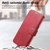 iPhone 17 Splitable Electroplated MagSafe RFID Anti-theft Leather Phone Case with Lens Film - Red