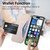 iPhone 17 Splitable Electroplated MagSafe RFID Anti-theft Leather Phone Case with Lens Film - Rose Gold