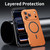 iPhone 17 Spring Buckle MagSafe Magnetic Metal Phone Case - Desert Gold