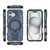 iPhone 17 Star Ring Metallic Pivot Bracket Magnetic Phone Case - Blue