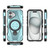 iPhone 17 Star Ring Metallic Pivot Bracket Magnetic Phone Case - Cyan