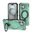iPhone 17 Star Ring Metallic Pivot Bracket Magnetic Phone Case - Green