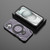 iPhone 17 Star Ring Metallic Pivot Bracket Magnetic Phone Case - Purple