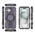 iPhone 17 Star Ring Metallic Pivot Bracket Magnetic Phone Case - Purple