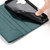 iPhone 17 Stitched Line Magnetic RFID Vegan Leather Phone Case - Green