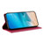 iPhone 17 Stitched Line Magnetic RFID Vegan Leather Phone Case - Wine Red