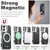 iPhone 17 Suteni G6 Denim Pattern Electroplated 360 Rotation Holder Magnetic Phone Case - Black