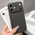 iPhone 17 Transforms Into 17 Series Large Window Frosted Lychee Texture Phone Case - Black